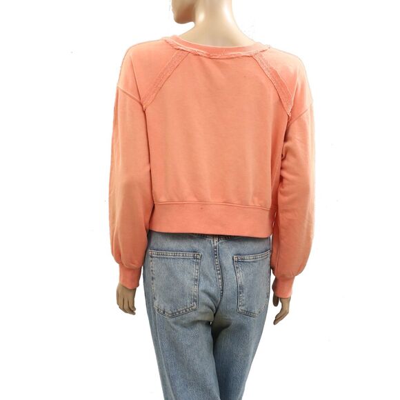 Anthropologie Daily Practice Pardon our Dust Crop Sweatshirt Top XS NWT 284190 - Picture 6 of 8